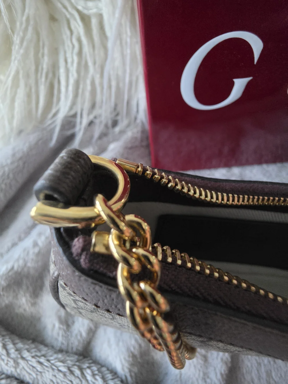 Gucci brown leather